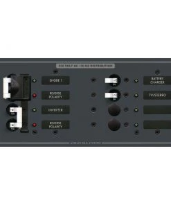 BLUE SEA SYSTEMS 4-Position AC Panel, 2 Sources