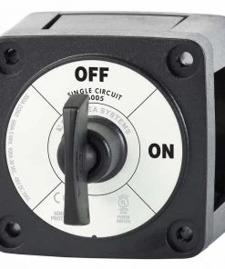 BLUE SEA SYSTEMS m-Series Mini On-Off Battery Switch with Key, Black