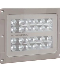 LUMITEC LIGHTING Maxillume h120 Flush Mount LED Floodlight, White Housing, White Dimming