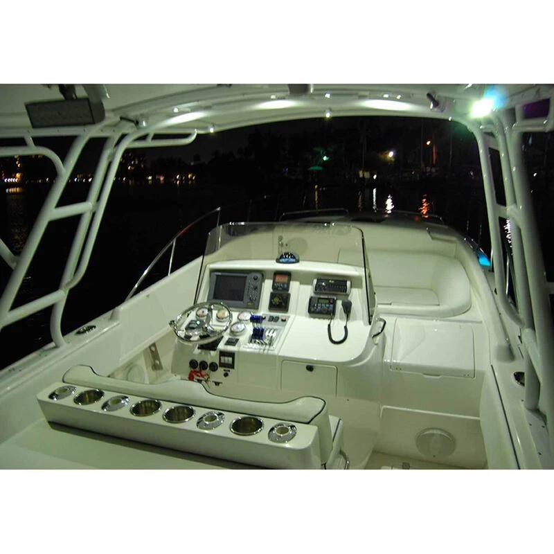 LUMITEC LIGHTING Halo Flush Mount LED Down Light, White Housing, Spectrum RGBW 3 LUMITEC LIGHTING Halo Flush Mount LED Down Light, White Housing, Spectrum RGBW - Image 3