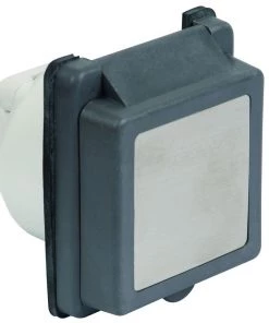MARINCO Inlet, 30A 125V, Square, Gray, OEM