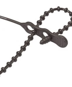 ANCOR 18" Black Beaded Cable Ties, 25-Pack
