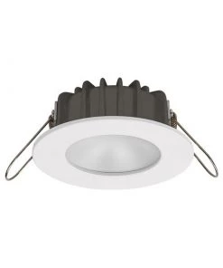 IMTRA CORPORATION PowerLED Downlight 10 to 30V DC White Trim Ring Cool White 2 x 3 Watts High Flux LED IP65
