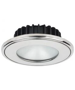 IMTRA CORPORATION PowerLED Bi-Color Downlight 10 to 30V DC Stainless Steel Trim Ring Warm White/Blue Frosted Lens IP65