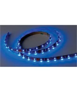 IMTRA CORPORATION Flexible LED Strip Tape 24V DC Blue 8' Length with Wire Leads IP65
