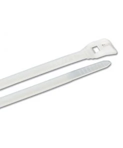 ANCOR 8" White Low-Profile Hose Cable Ties, 20-Pack