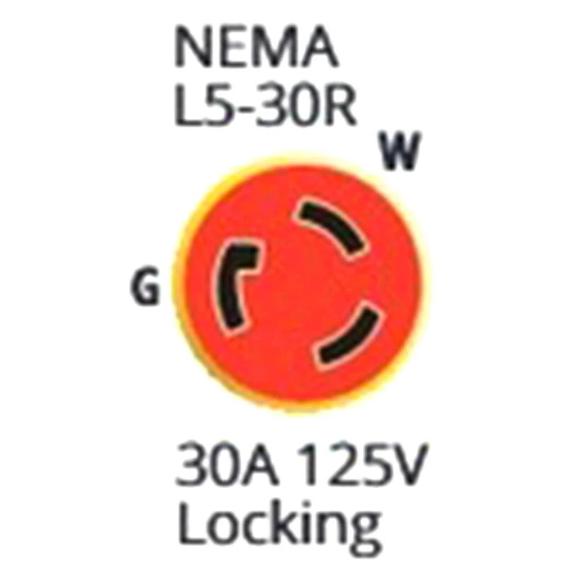 MARINCO 25' Watertight Cordset, 30A 125V, Gray 2 MARINCO 25' Watertight Cordset, 30A 125V, Gray - Image 2