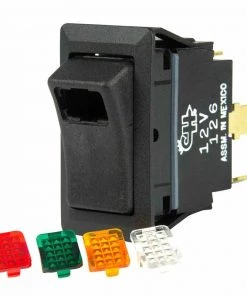 BEP MARINE Rocker Switch, One LED and 4 LED Covers, Off/On, SPST
