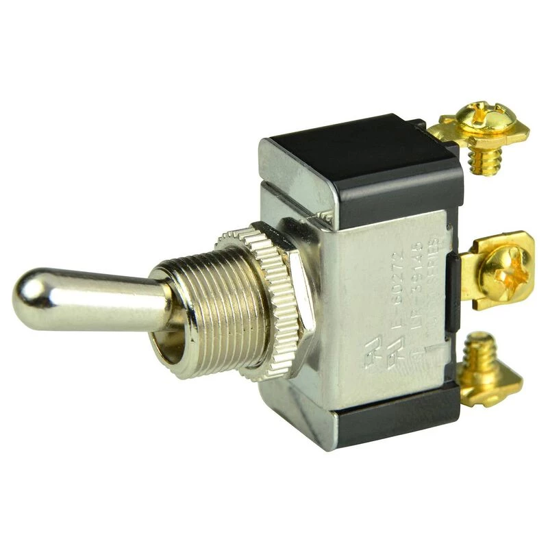 BEP MARINE Chrome Plated Toggle Switch, On/Off/(On), SPDT 1 BEP MARINE Chrome Plated Toggle Switch, On/Off/(On), SPDT