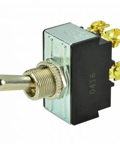 BEP MARINE Chrome Plated Toggle Switch, Off/On, DPST
