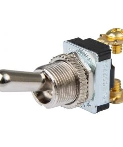 BEP MARINE Chrome Plated Toggle Switch, 11/16" Handle, Off/On, SPST