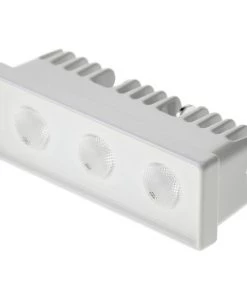 WEST MARINE Three LED Aluminum Spreader/Docking Light with Stainless Steel Bracket, Blue/White