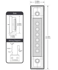 WEST MARINE 4" LED Utility Strip Light with Gasket, White -Marine Electrical sale 18513978 5 1500