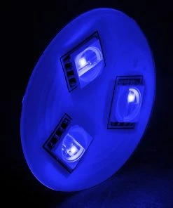 WEST MARINE Three LED Mini Stick-On Light with Self Adhesive Backing, Blue -Marine Electrical sale 18514042 3 1500