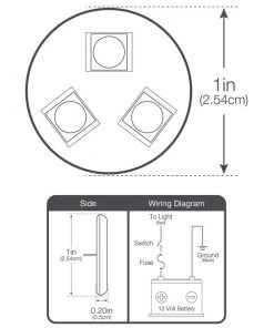 WEST MARINE Three LED Mini Stick-On Light with Self Adhesive Backing, Blue -Marine Electrical sale 18514042 4 1500