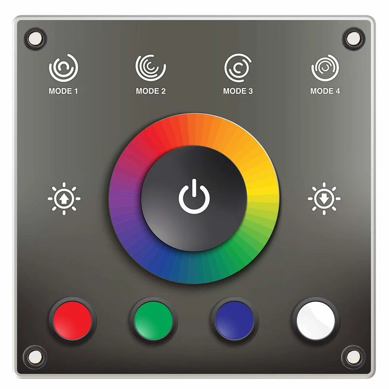 WEST MARINE Helm Mount LED RGBW Controller, Water Resistant, Touch Sensitive, Multifunction 1 WEST MARINE Helm Mount LED RGBW Controller, Water Resistant, Touch Sensitive, Multifunction