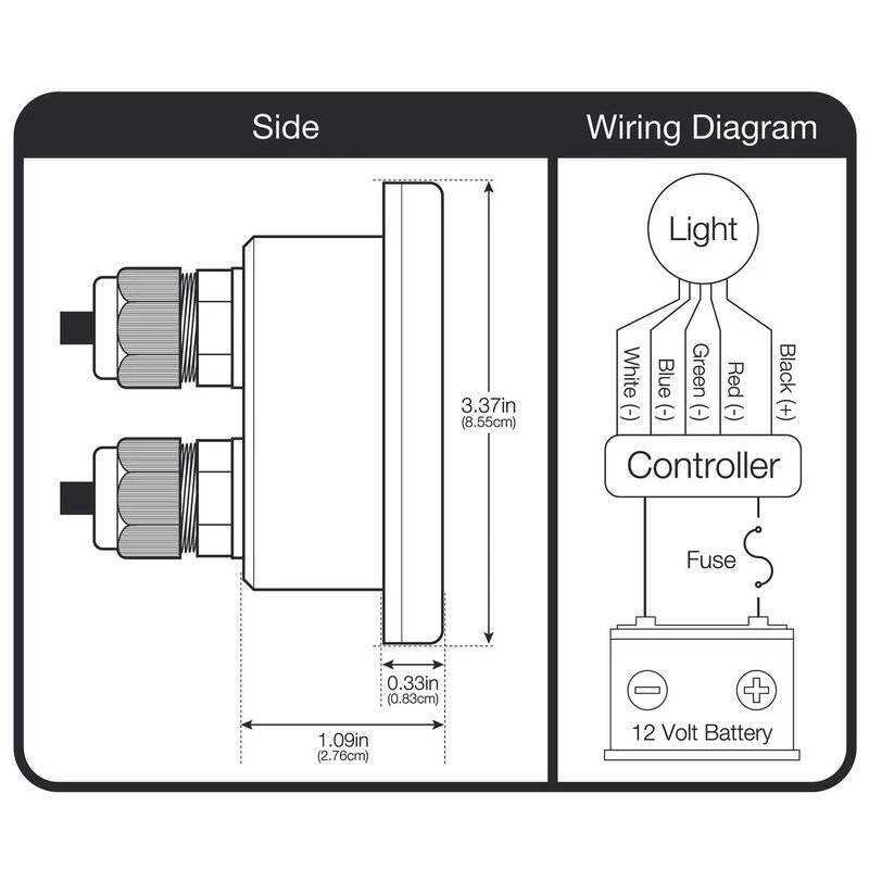WEST MARINE Helm Mount LED RGBW Controller, Water Resistant, Touch Sensitive, Multifunction 4 WEST MARINE Helm Mount LED RGBW Controller, Water Resistant, Touch Sensitive, Multifunction - Image 4