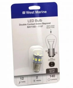 WEST MARINE Double Contact Index Bayonet BAY15D-1157 LED Bulb