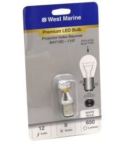 WEST MARINE Double Contact Index Bayonet BAY15D-1157 High Output LED Bulb
