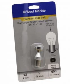 WEST MARINE Single Contact Bayonet BA15S-1156 High Output LED Bulb