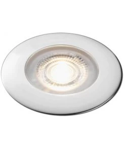 AQUA SIGNAL Atlanta LED Downlight, Warm White, 10-30VDC, Stainless Steel Trim Ring