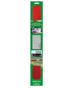 INCOM 2" X 18" Reflective Strips, 2-Pack, Red/Silver