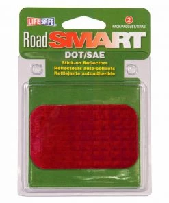 INCOM 2" X 3 1/2" Road Smart Stick-On Reflectors, 2-Pack