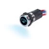 BLUE SEA SYSTEMS 15A Blue/Red Backlit Push Button Switch, Off/On