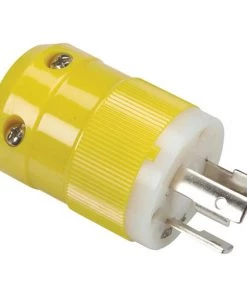 MARINCO Male Plug, 30A 125V, Yellow