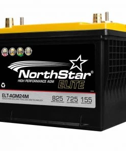 NORTHSTAR BATTERY Elite High Performance Pure Lead 24M AGM Battery with SAE/Threaded Terminals