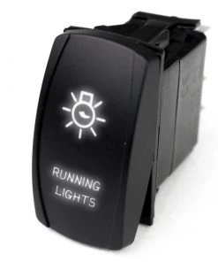 MARINE SPORT LIGHTING Logo Rocker Switch, Running Lights, White