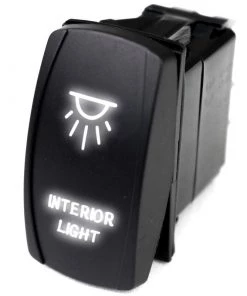 MARINE SPORT LIGHTING Logo Rocker Switch, Interior Light, White