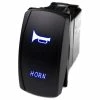 MARINE SPORT LIGHTING Logo Rocker Switch, Horn, Blue