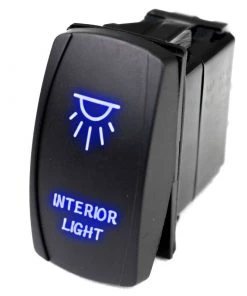 MARINE SPORT LIGHTING Logo Rocker Switch, Interior Light, Blue