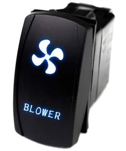 MARINE SPORT LIGHTING Logo Rocker Switch, Blower, Blue