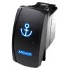 MARINE SPORT LIGHTING Logo Rocker Switch, Anchor, Blue