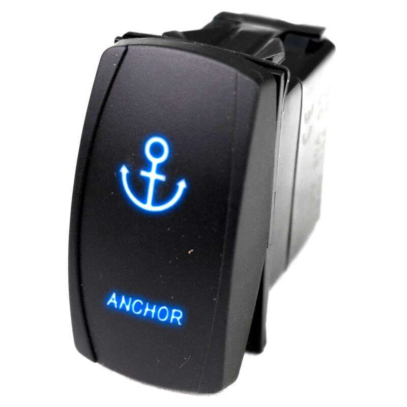 MARINE SPORT LIGHTING Logo Rocker Switch, Anchor, Blue 1 MARINE SPORT LIGHTING Logo Rocker Switch, Anchor, Blue