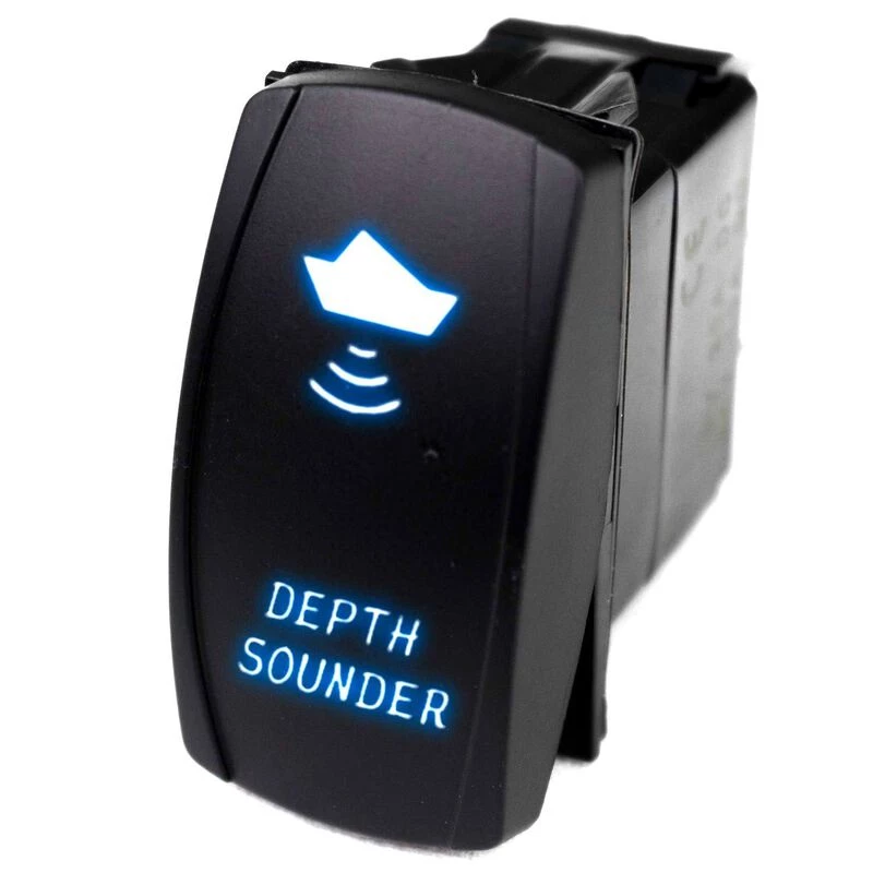 MARINE SPORT LIGHTING Logo Rocker Switch, Depth Sounder, Blue 1 MARINE SPORT LIGHTING Logo Rocker Switch, Depth Sounder, Blue
