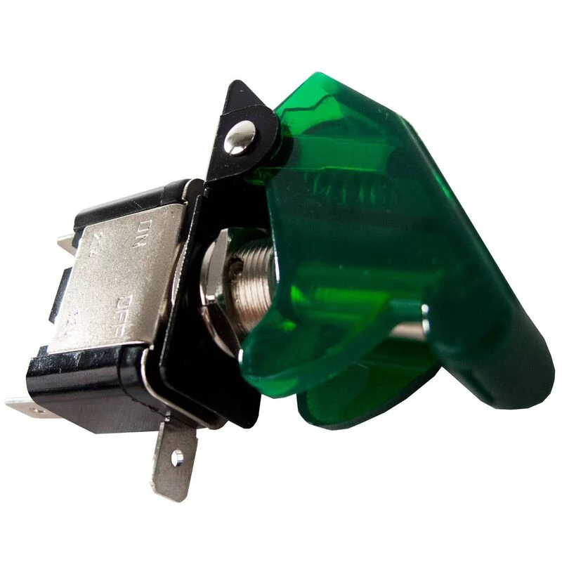 MARINE SPORT LIGHTING LED Toggle Switch with Cover, Green 1 MARINE SPORT LIGHTING LED Toggle Switch with Cover, Green