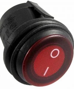 MARINE SPORT LIGHTING Waterproof Mini Rocker Switch, Red