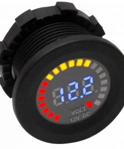 MARINE SPORT LIGHTING DC Socket Digital Voltmeter, 5-15V DC