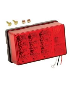 WESBAR 7-Function LED Waterproof 4 x 6 Low Profile Taillight, Right/Curbside