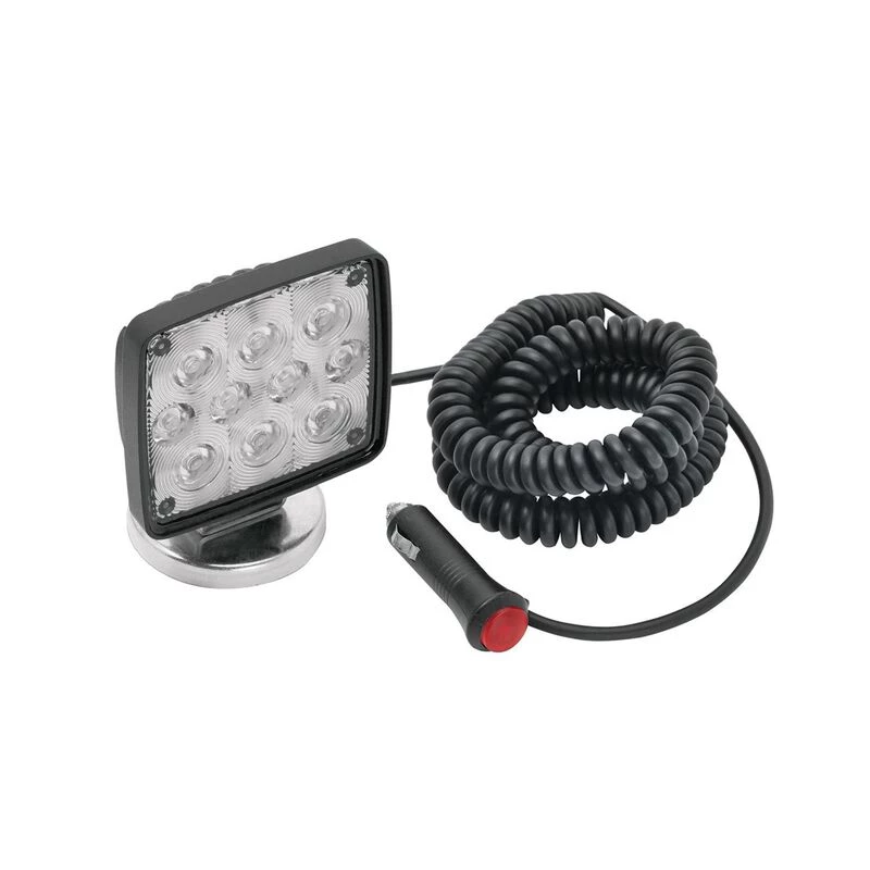 WESBAR Rectangular Auxiliary LED Work Light with 19' Coiled Cord and Magnetic Base 1 WESBAR Rectangular Auxiliary LED Work Light with 19' Coiled Cord and Magnetic Base