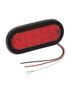 WESBAR Red Stop/Tail/Turn Light with Grommet and 3 Wire 90 Degree Pigtail