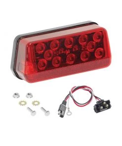 WESBAR 8-Function LED Waterproof Wrap-Around Taillights, Left/Roadside, for Trailers Over 80"