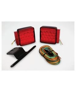WESBAR LED Submersible Combination Taillight Kit with 25' Wire Harness for Trailers Under 80"