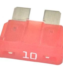 COLE HERSEE 10A ATO Blade Fuses, 5-Pack