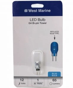 WEST MARINE G4 Bi-Pin LED Bulb, Blue