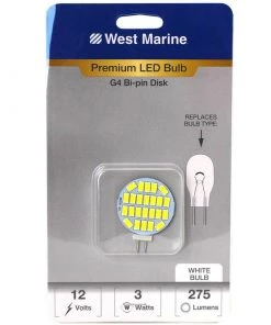 WEST MARINE G4 Side Pin Downlight Premium High Output LED Disk Bulb