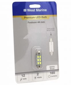 WEST MARINE Festoon 44mm Premium LED Bulb, White